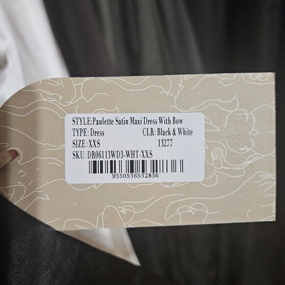 Meshki paulette satin maxi dress with bow - Picture 3 of 8